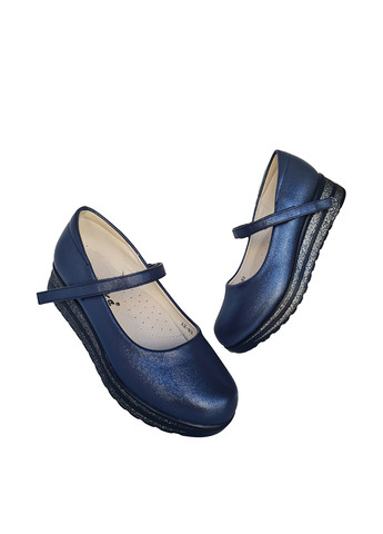 Детские темно-синие кэжуал туфли на платформе Yalike для девочки