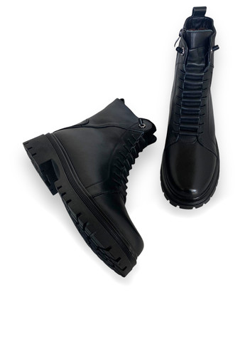 Зимние ботинки берцы Meego со шнуровкой