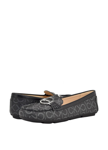 Черные мокасины Calvin Klein с логотипом