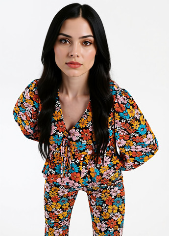 Комбинированная блуза House