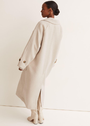 Светло-бежевое демисезонное Пальто однобортное H&M
