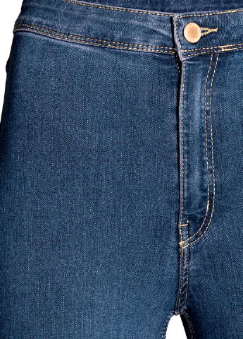 Джинси H&M скінні однотонні сині джинсові