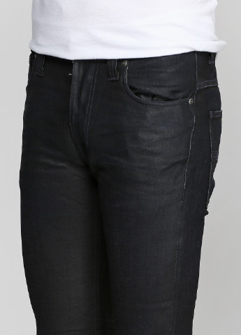 Черные демисезонные джинсы Nudie Jeans