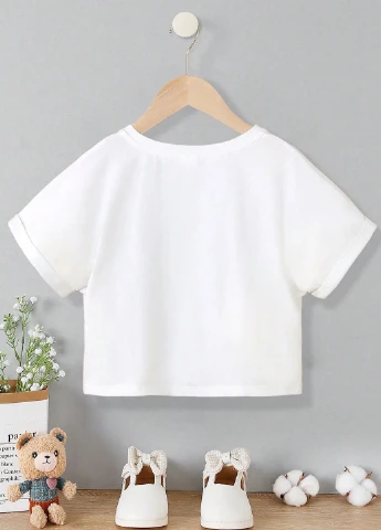 Біла літня футболка SHEIN