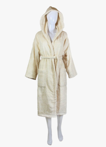 Халат махровый Berlin, кремовый, размер M (3800980994095) Bulgaria-Tex плотность - 420 гр/м2 (251459982)