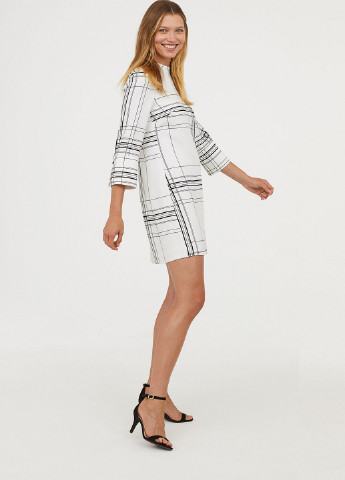 Білий кежуал сукня H&M однотонна