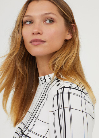 Білий кежуал сукня H&M однотонна