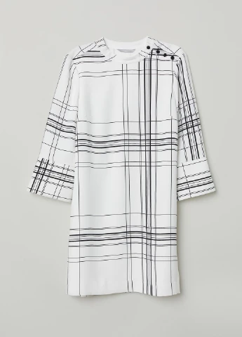 Білий кежуал сукня H&M однотонна
