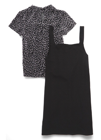 Черный летний комплект (блуза, сарафан) Primark