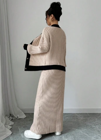 Костюм (кардиган, спідниця) SHEIN (346914191)