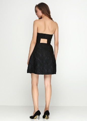 Черное вечернее платье H&M фактурное