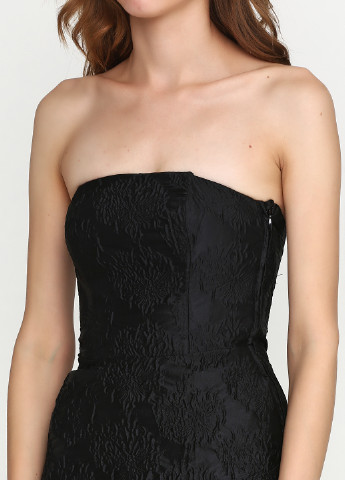 Черное вечернее платье H&M фактурное