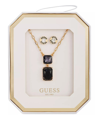 Комплект прикрас (сережки-гвоздики, кольє) Guess (315422236)
