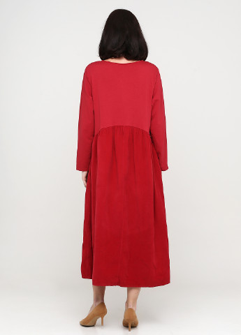 Темно-червона кежуал сукня оверсайз Made in Italy однотонна