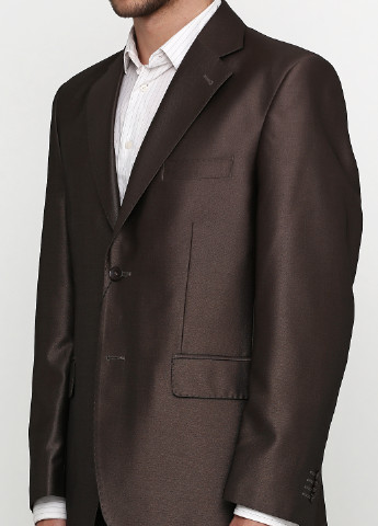 Коричневый демисезонный костюм (пиджак, брюки) брючный, с длинным рукавом Galant