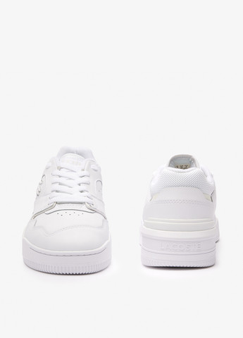 Белые демисезонные кроссовки Lacoste Lineshot