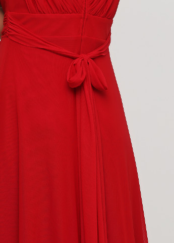 Красное вечернее платье клеш Heine однотонное