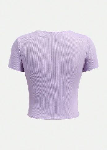 Бузкова літня футболка SHEIN