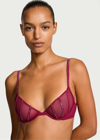 Бордовый демисезонный комплект (бюстгальтер, трусики) Victoria's Secret