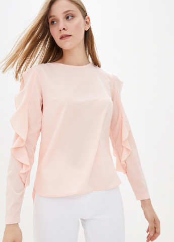 Светло-розовая демисезонная блуза Luzana