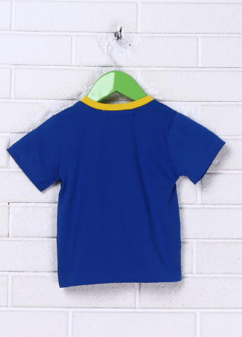 Синяя летняя футболка с коротким рукавом Azur Gang