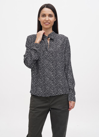 Черно-белая демисезонная блуза Minimum