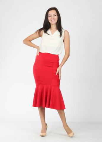 Красная однотонная юбка Enna Levoni