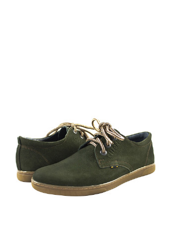 Зеленые кэжуал туфли Cliford на шнурках