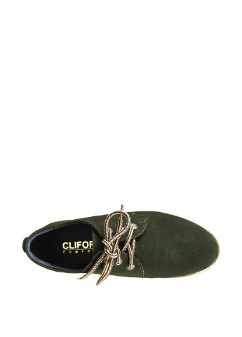 Зеленые кэжуал туфли Cliford на шнурках