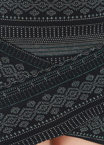 Темно-синяя кэжуал с орнаментом юбка Pimkie