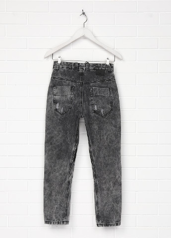 Черные демисезонные с высокой талией джинсы Jasper