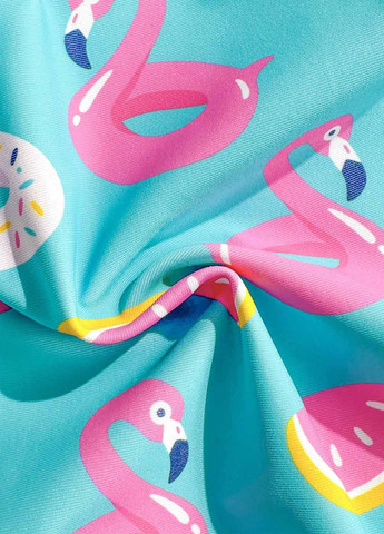 Комбинированный летний купальник слитный SHEIN