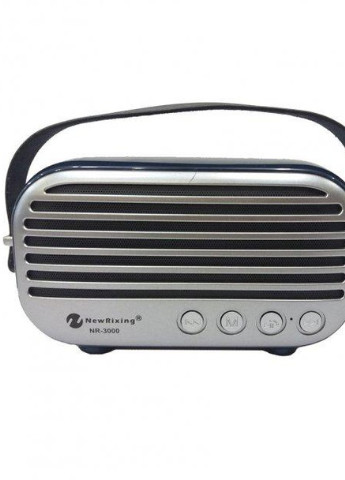 Колонка портативна NR-3000 10Вт USB, SD, FM радіо, Bluetooth сіра (lp-88785) XPRO (253517601)