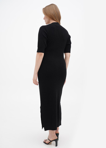 Чорна кежуал сукня сукня светр S.Oliver однотонна