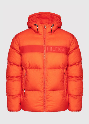 Оранжевая зимняя куртка Tommy Hilfiger