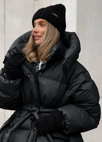 Черная зимняя куртка куртка-трансформер No Brand