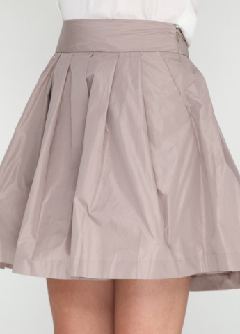 Темно-бежевая кэжуал однотонная юбка Ann Taylor мини