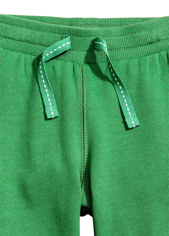 Зеленые спортивные демисезонные джоггеры брюки H&M