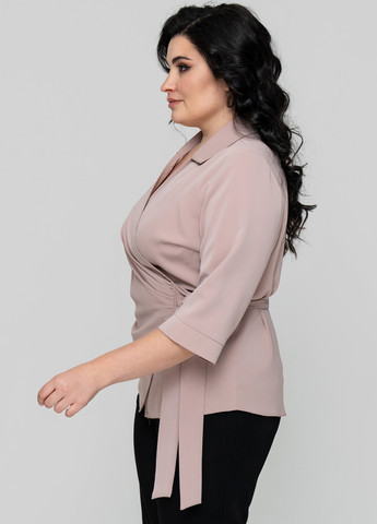 Пудровая блуза на запах A'll Posa