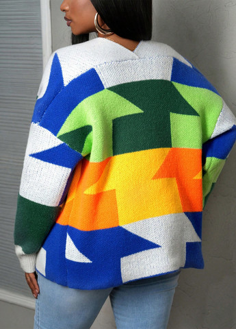 Разноцветный демисезонный кардиган SHEIN