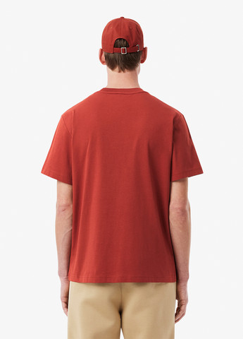 Терракотовая футболка Lacoste