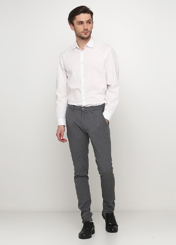 Серые классические демисезонные прямые брюки Tailored Originals