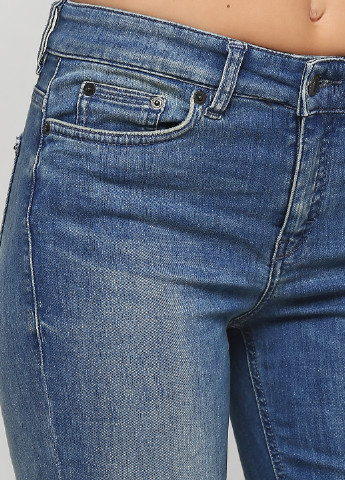Голубые демисезонные зауженные джинсы Drykorn