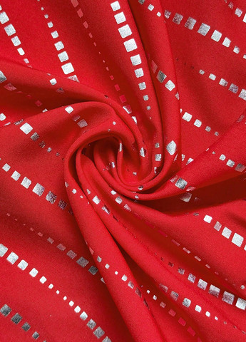 Червона блуза з баскою SHEIN