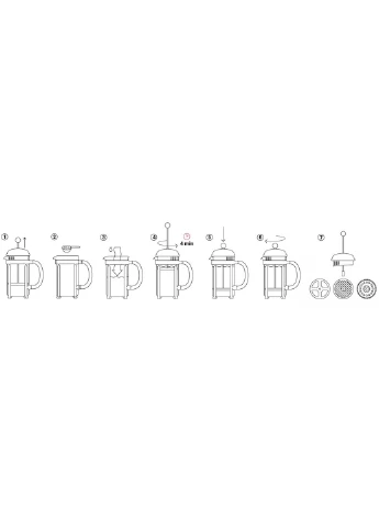 Френч-пресс Caffettiera 350 мл красный Bodum (252744953)