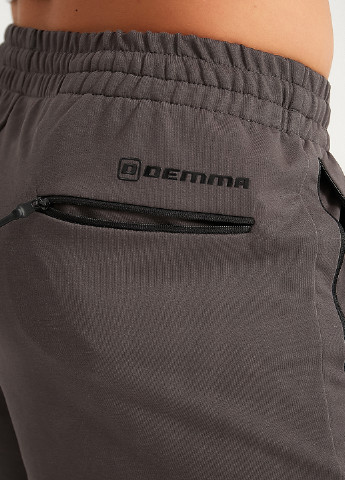 Темно-серые спортивные демисезонные прямые брюки Demma