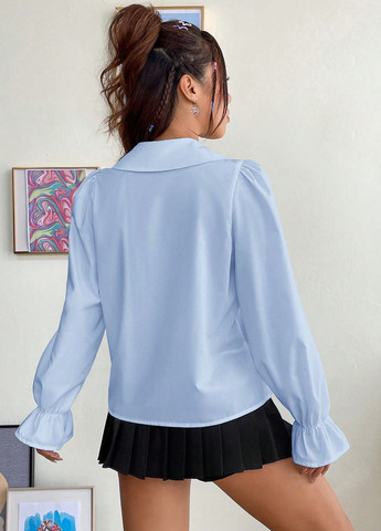 Блакитна блуза SHEIN