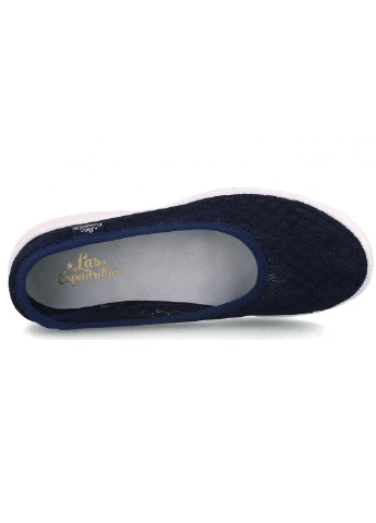 Жіночі лас еспадрілас Las Espadrillas | темно-сині абстрактні текстиль (239482737)