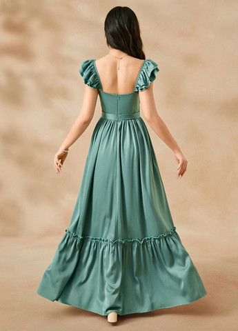 Зелёное платье SHEIN (366498957)