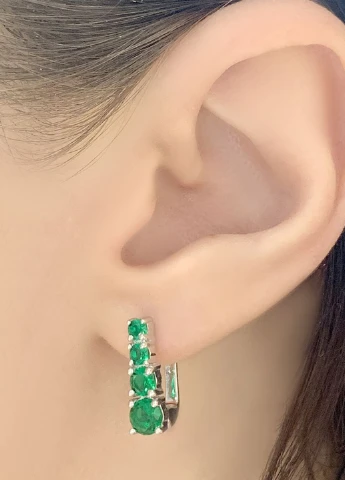 Сережки Silver Flame (152532996)